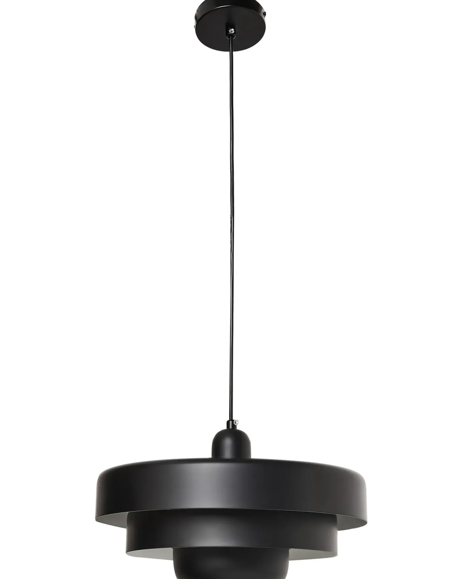 Beliani Lampadario KOLGA Metallo Nero