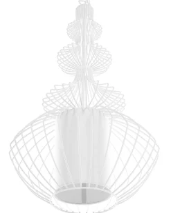 New Beliani Lampadario KOLVA Metallo Bianco