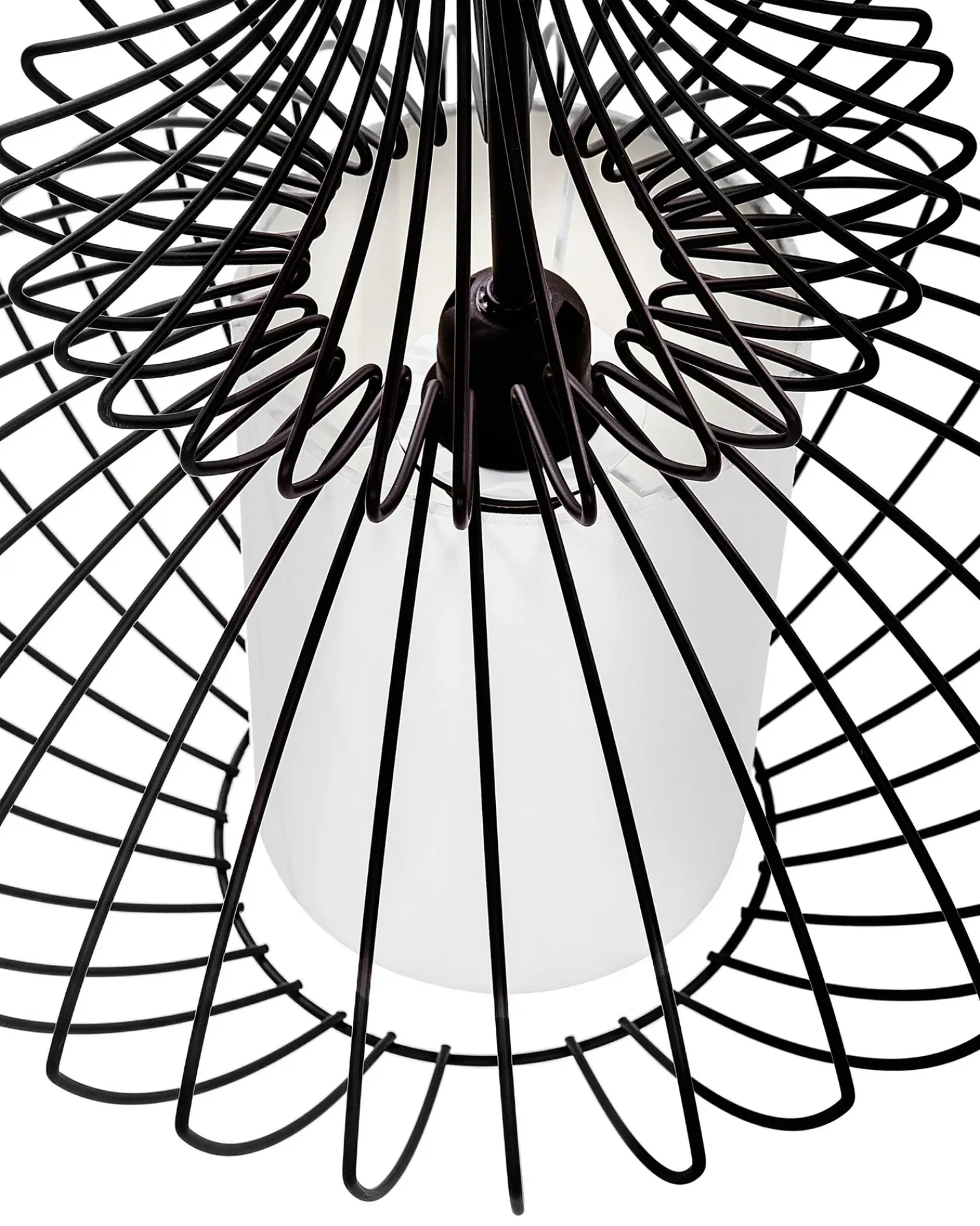 Beliani Lampadario KOLVA Metallo Nero