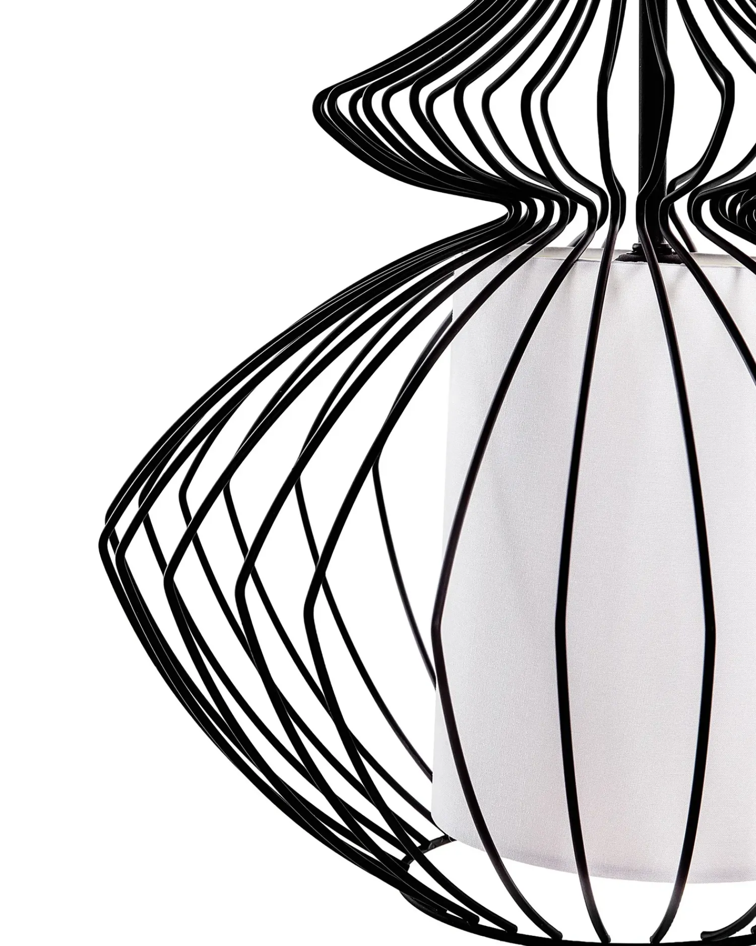 Beliani Lampadario KOLVA Metallo Nero