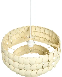 Online Beliani Lampadario KOTMALE Guscio di cocco chiaro Beige