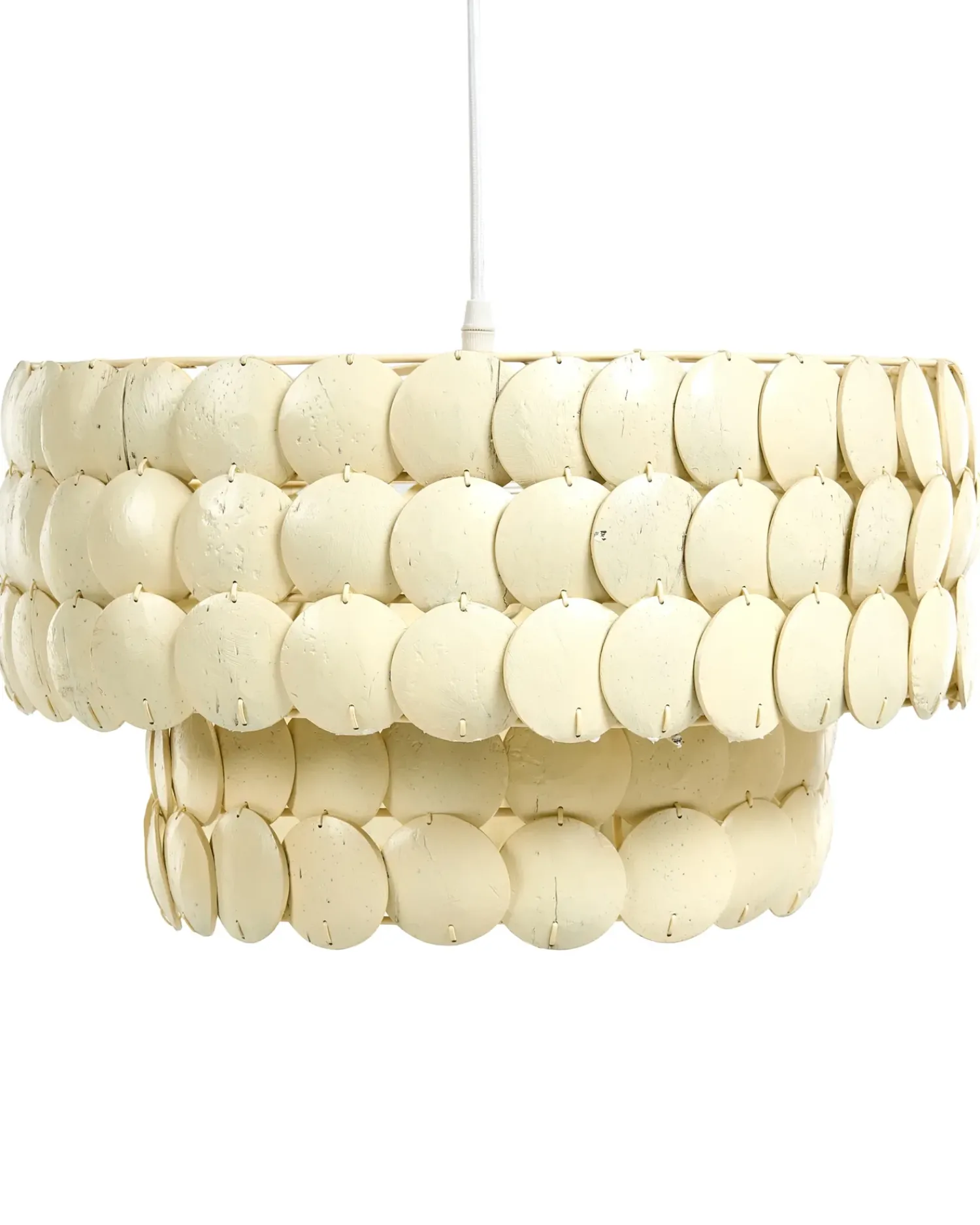 Online Beliani Lampadario KOTMALE Guscio di cocco chiaro Beige