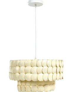 Online Beliani Lampadario KOTMALE Guscio di cocco chiaro Beige