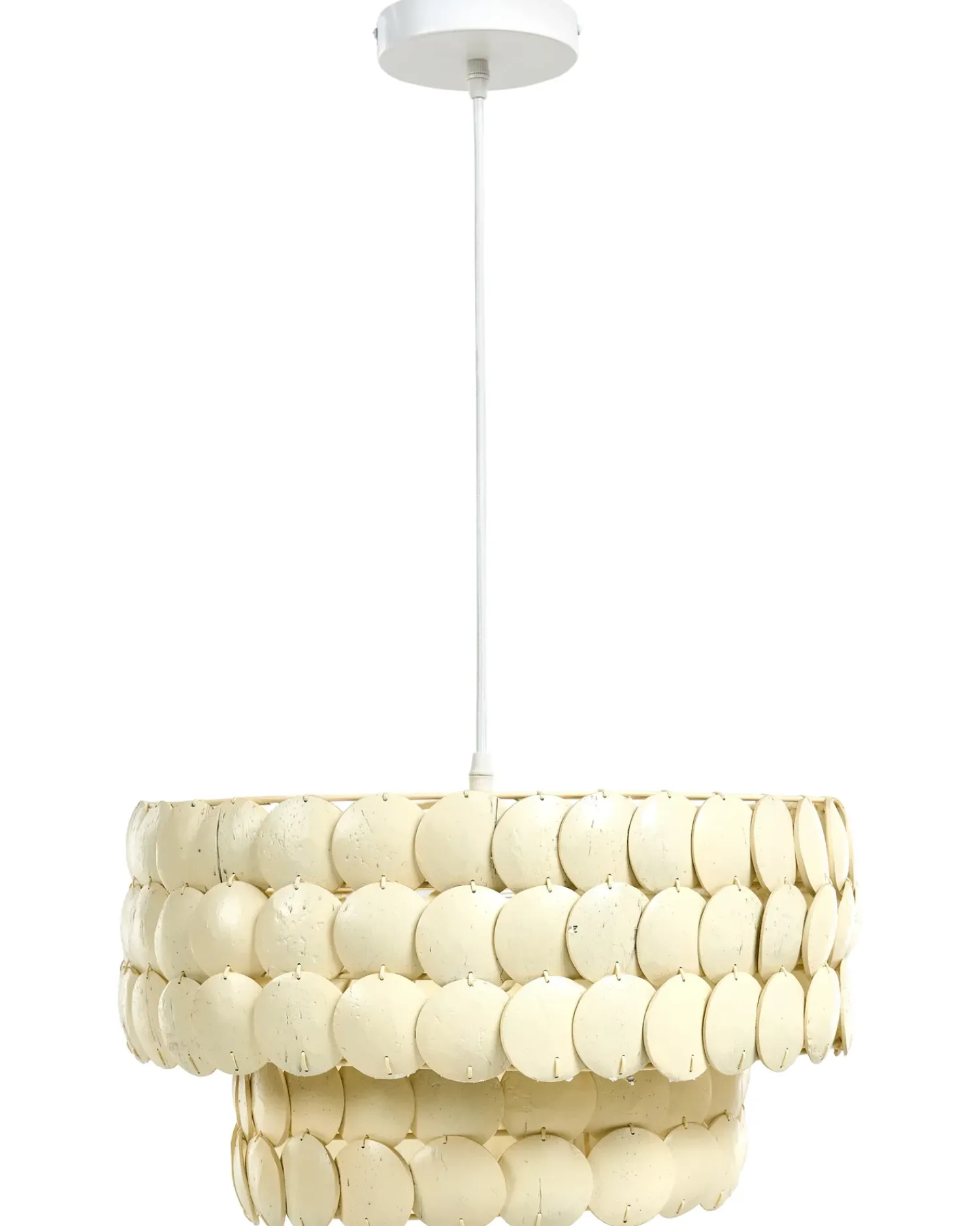 Online Beliani Lampadario KOTMALE Guscio di cocco chiaro Beige