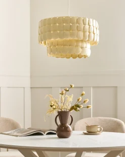 Online Beliani Lampadario KOTMALE Guscio di cocco chiaro Beige