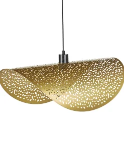 Clearance Beliani Lampadario KRISHNA Metallo Oro Oro Nero