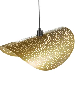 Clearance Beliani Lampadario KRISHNA Metallo Oro Oro Nero