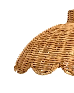 Hot Beliani Lampadario KUKULE Rattan Naturale Beige Naturale Oro
