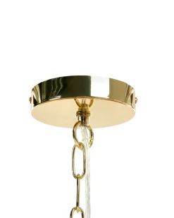 Hot Beliani Lampadario KUKULE Rattan Naturale Beige Naturale Oro