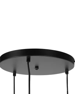 Best Beliani Lampadario LADON Vetro Trasparente Oro Trasparente