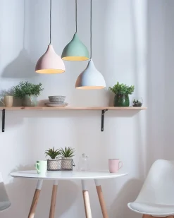 Online Beliani Lampadario LAMBRO Cemento chiaro Grigio