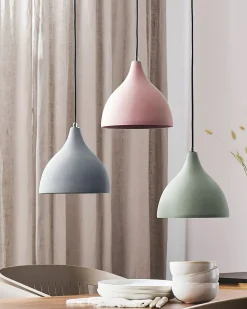 Online Beliani Lampadario LAMBRO Cemento chiaro Grigio
