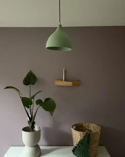 New Beliani Lampadario LAMBRO Cemento chiaro Verde