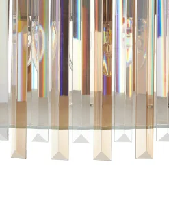 Discount Beliani Lampadario LAMEIRA Vetro Argento