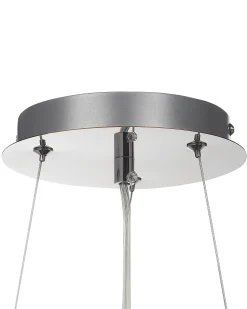 Discount Beliani Lampadario LAMEIRA Vetro Argento