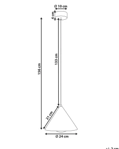 Sale Beliani Lampadario LEYRE Metallo Bianco
