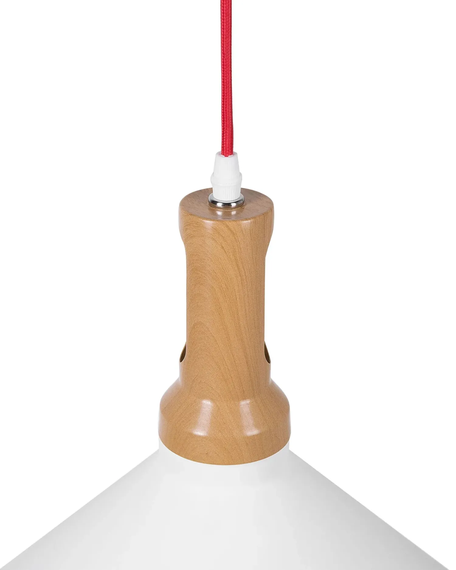 Beliani Lampadario LIARD Metallo Bianco Bianco Oro
