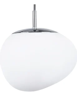 New Beliani Lampadario LIFFEL Vetro Bianco