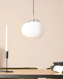 New Beliani Lampadario LIFFEL Vetro Bianco