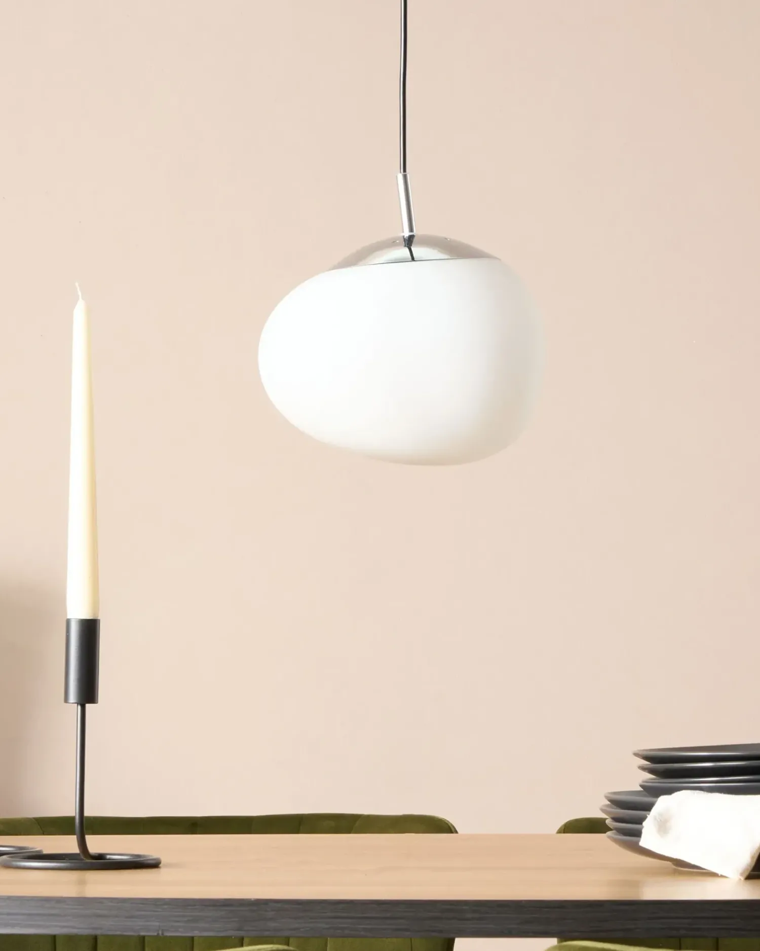 New Beliani Lampadario LIFFEL Vetro Bianco