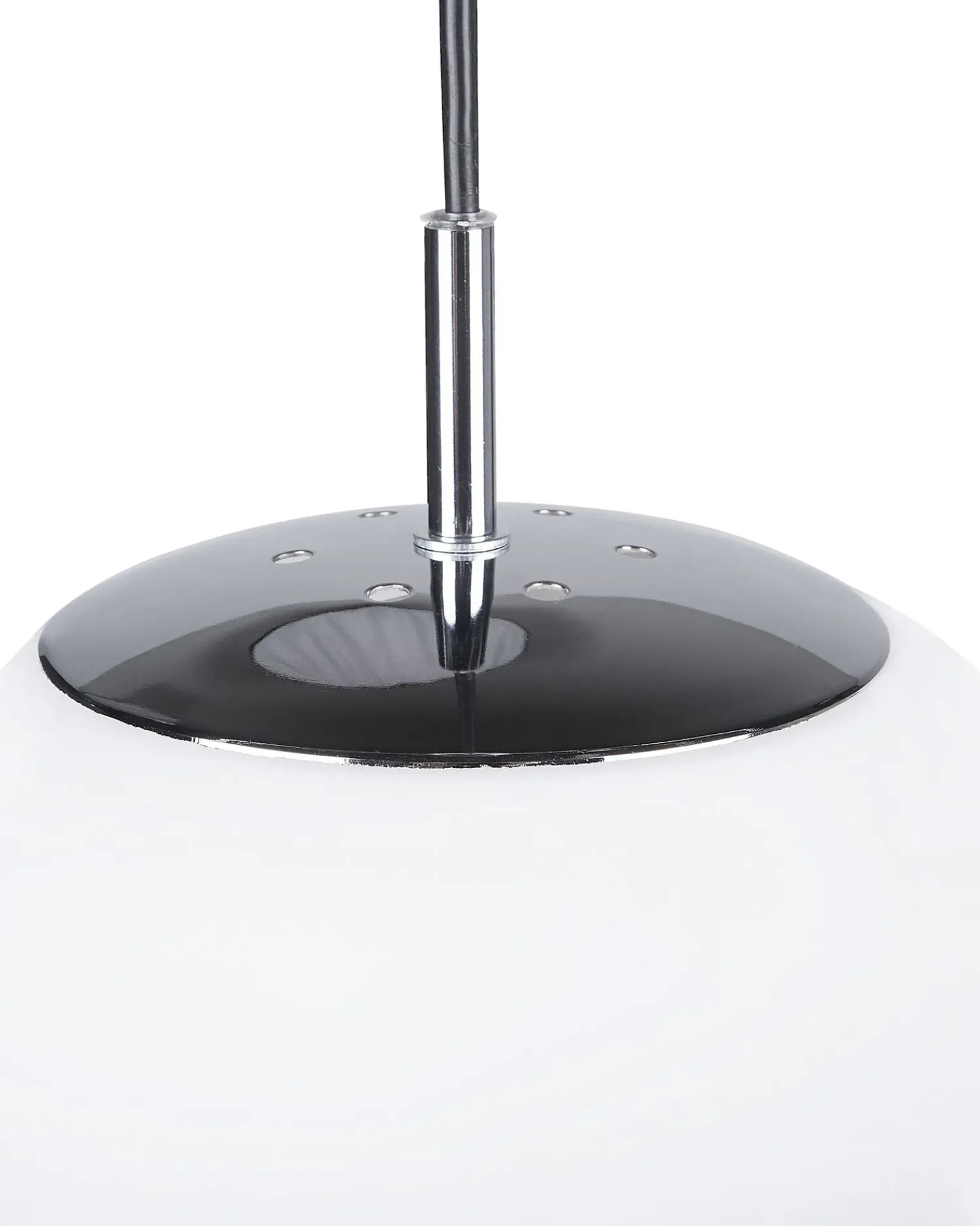 New Beliani Lampadario LIFFEL Vetro Bianco