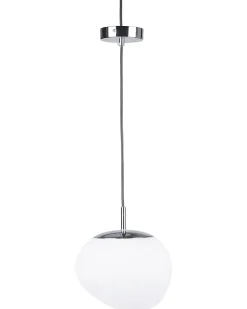 New Beliani Lampadario LIFFEL Vetro Bianco