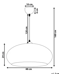 Beliani Lampadario LIMNATIS Metallo Oro