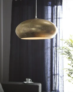 Beliani Lampadario LIMNATIS Metallo Oro
