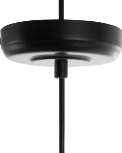 Discount Beliani Lampadario LIRI Metallo Nero Ottone Nero