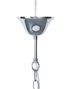 Clearance Beliani Lampadario LOCONE Cristallo Argento Trasparente Argento