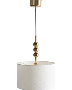 Outlet Beliani LOKY Metallo Ottone Bianco Ottone