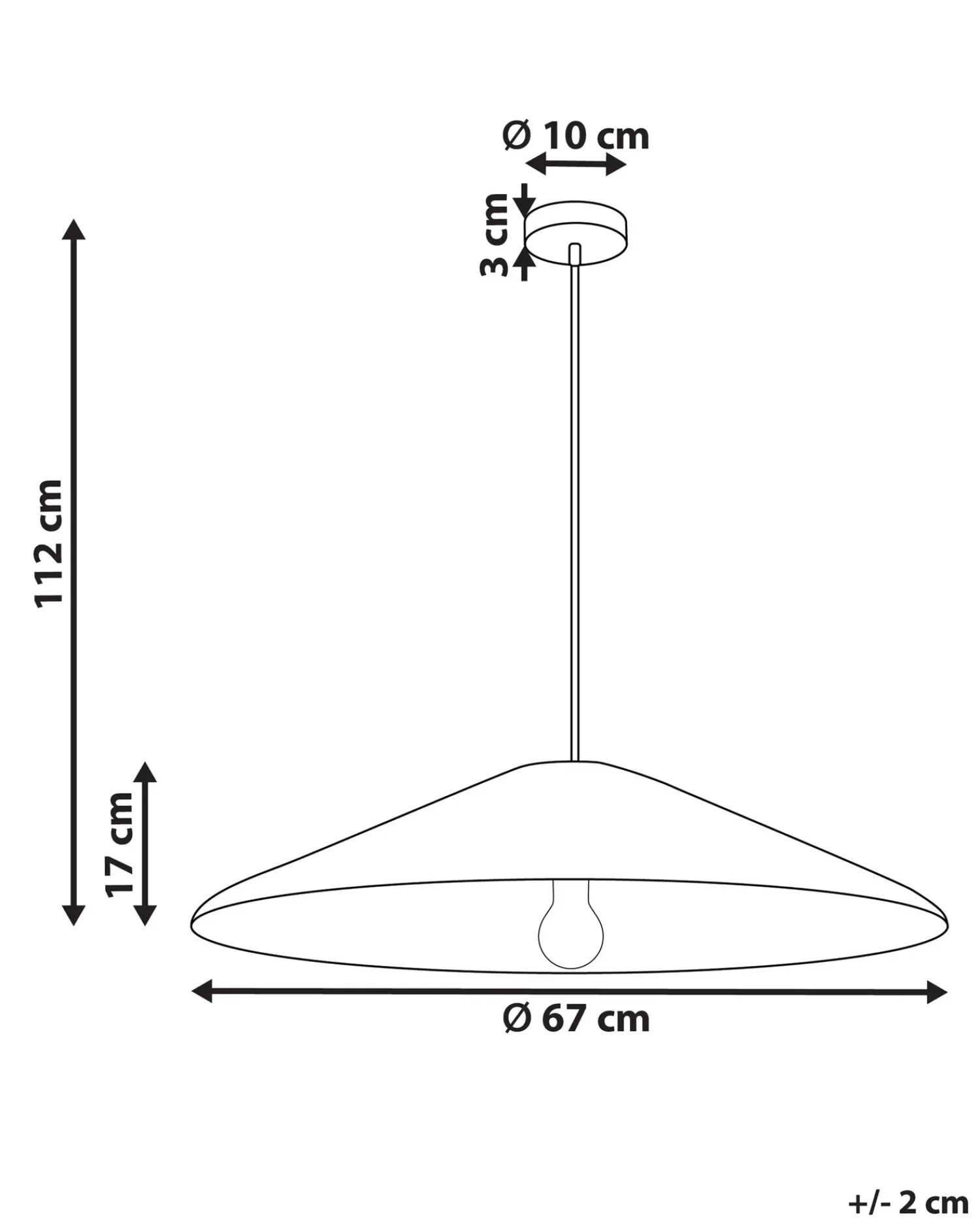 Clearance Beliani Lampadario LUAGAN Vimini Naturale Naturale Nero