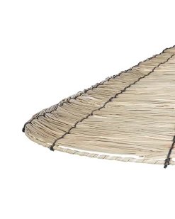 Clearance Beliani Lampadario LUAGAN Vimini Naturale Naturale Nero