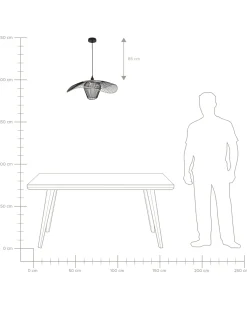 Sale Beliani Lampadario LUNGA Metallo Nero Beige Nero