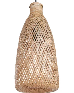Discount Beliani Lampadario LWELA Bambù Naturale Marrone