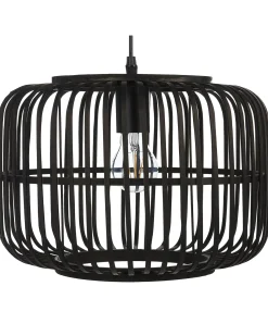 Discount Beliani Lampadario MACHEKE Bambù Nero