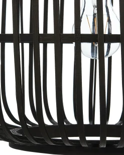 Discount Beliani Lampadario MACHEKE Bambù Nero