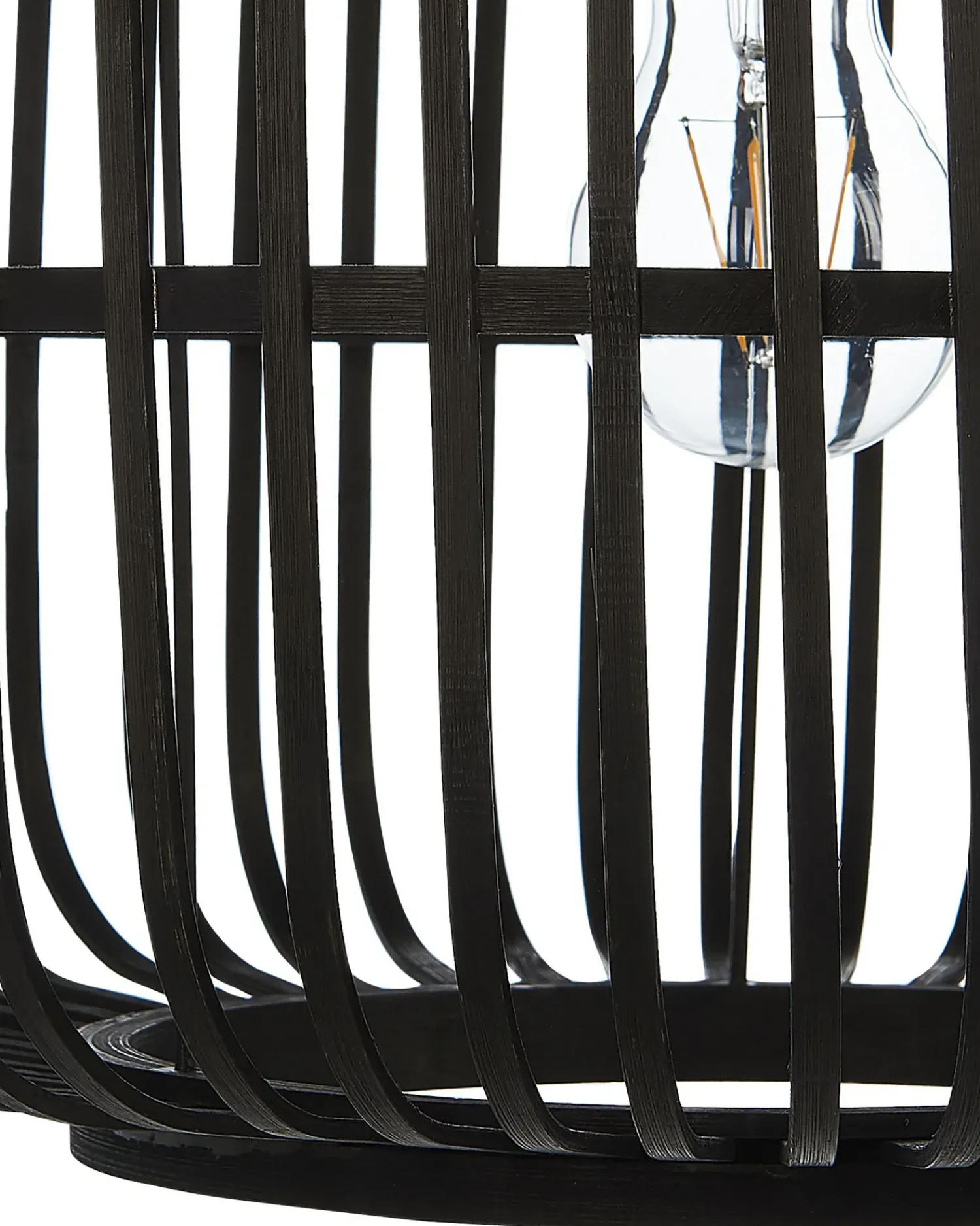 Discount Beliani Lampadario MACHEKE Bambù Nero