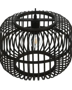 Discount Beliani Lampadario MACHEKE Bambù Nero