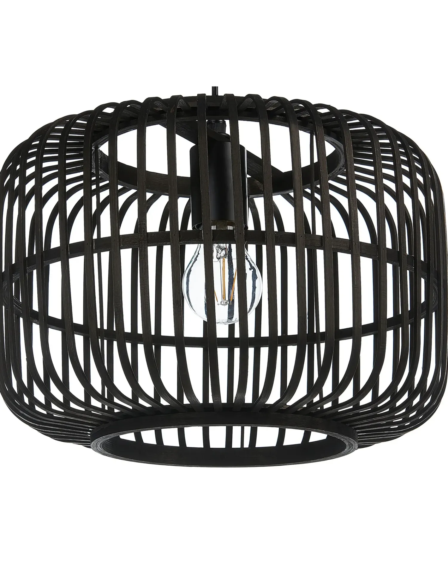 Discount Beliani Lampadario MACHEKE Bambù Nero