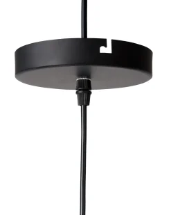 Beliani Lampadario MACKENZIE Metallo Nero Oro Nero