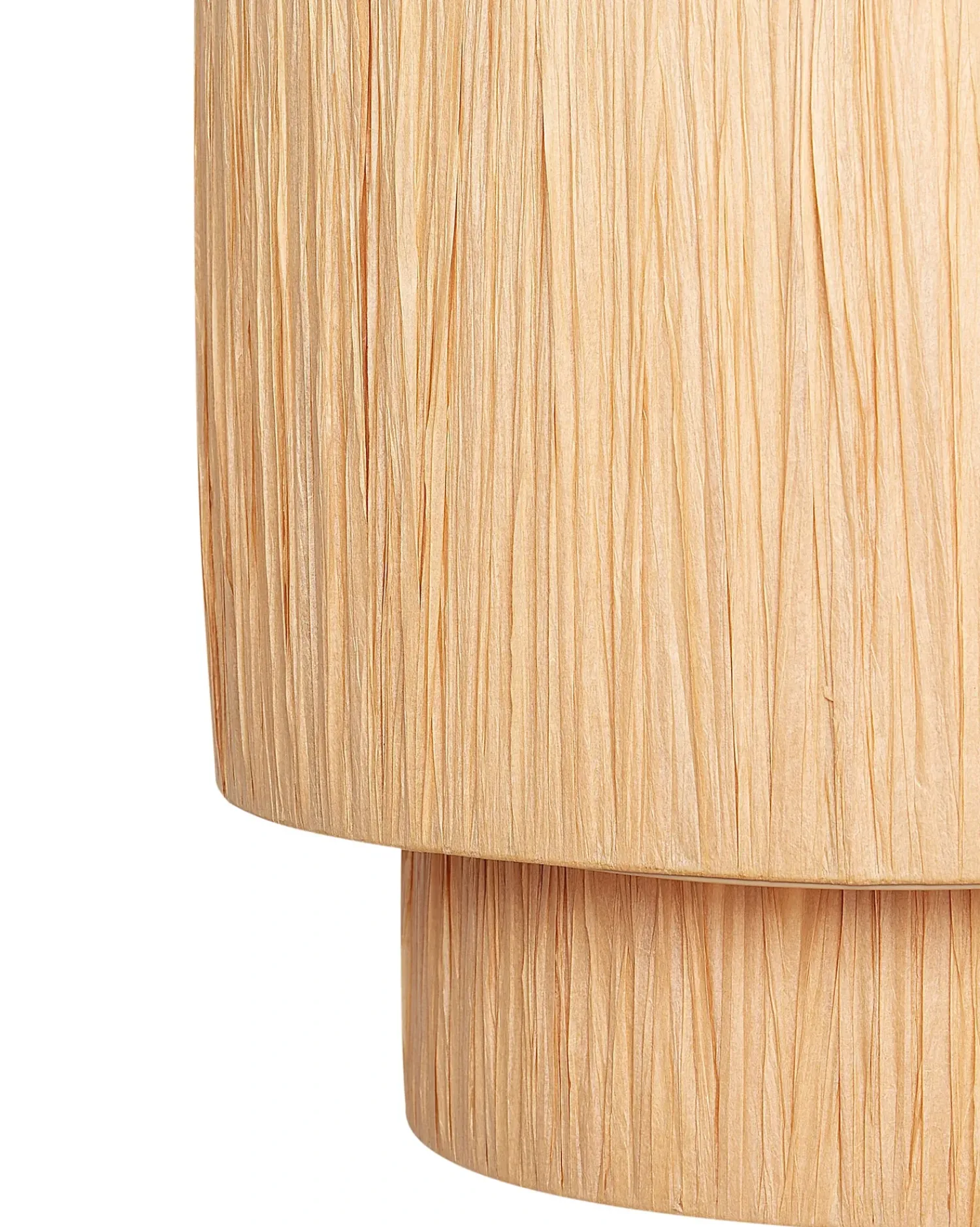 Beliani Lampadario MAGECH Vimini Naturale Beige Naturale Nero