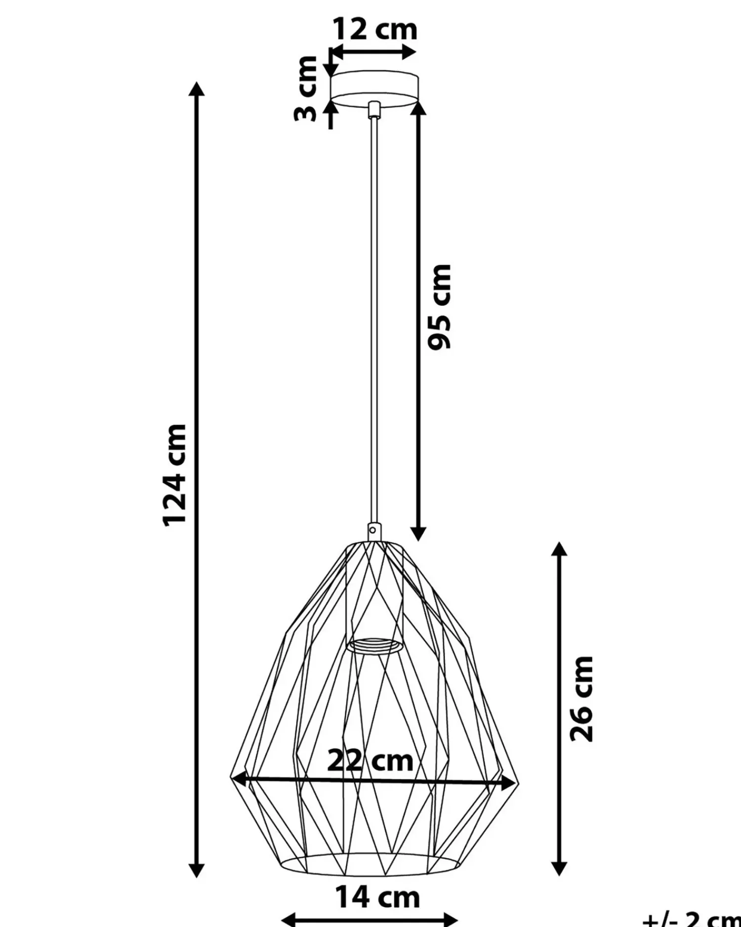 Outlet Beliani Lampadario MAGRA Metallo Nero