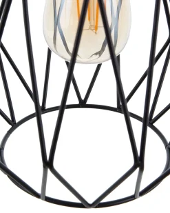 Outlet Beliani Lampadario MAGRA Metallo Nero