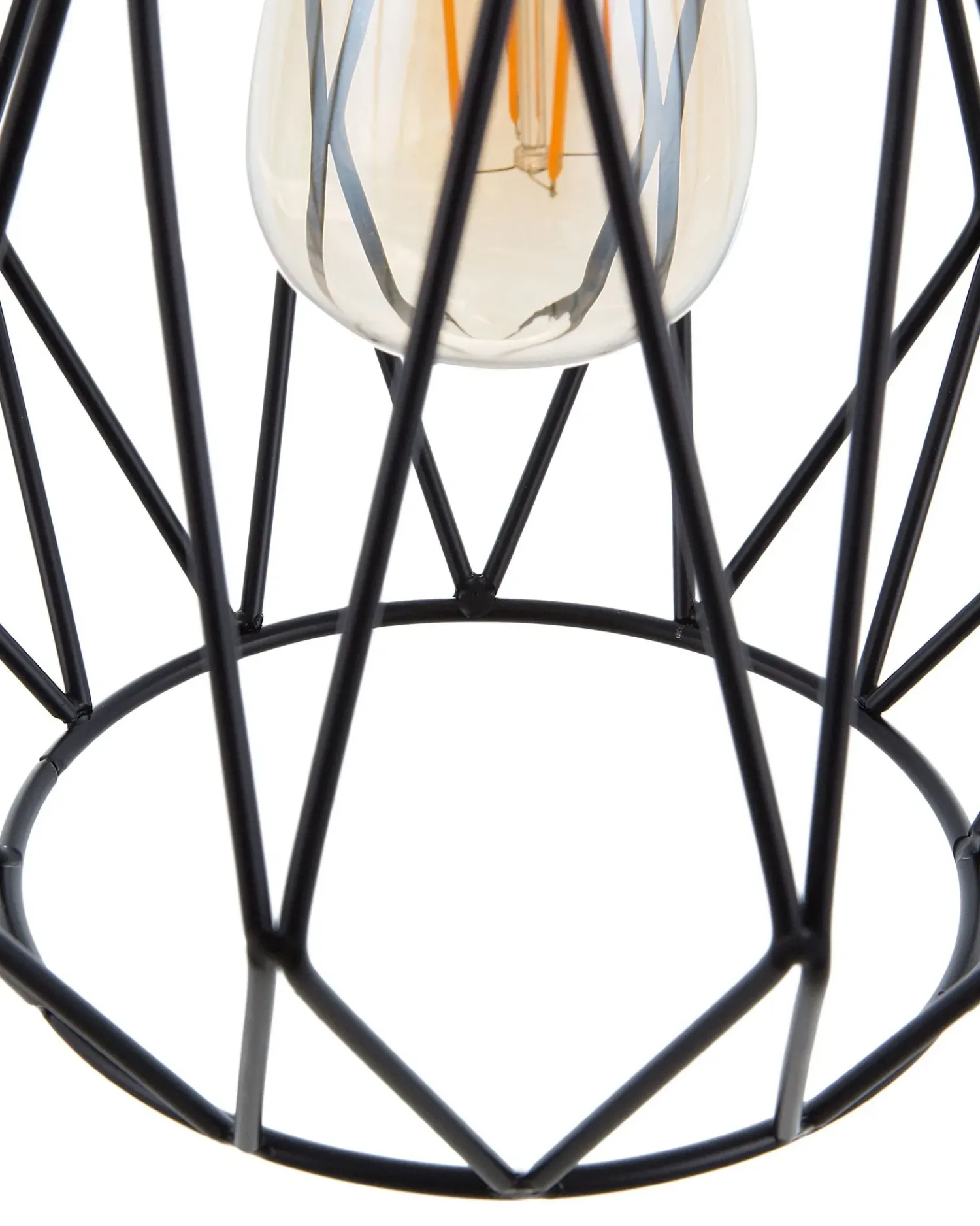 Outlet Beliani Lampadario MAGRA Metallo Nero