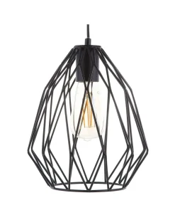 Outlet Beliani Lampadario MAGRA Metallo Nero