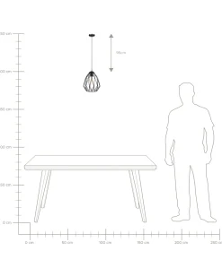 Outlet Beliani Lampadario MAGRA Metallo Nero