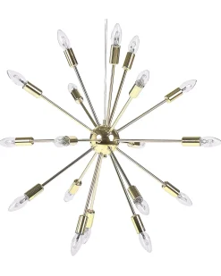 Best Beliani Lampadario MAGUSE Metallo Oro