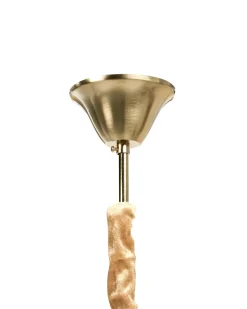 Best Beliani Lampadario MAHAICA Vetro Ottone Oro Trasparente