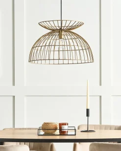 Outlet Beliani Lampadario MAHANADI Metallo Ottone